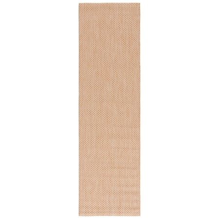 Safavieh Courtyard Finnian Solid Indoor/Outdoor Runner Rug, Natural/Cream, 2'3" x 10'