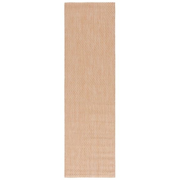 Safavieh Courtyard Finnian Solid Indoor/Outdoor Runner Rug, Natural/Cream, 2'3" x 12'