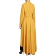 thumbnail image 3 of Women Long Dovetail Gothic Trench Coat Front Zipper Up Tailcoat Jacket, 3 of 7