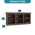 thumbnail image 2 of ModFusion 59 Inch Modern Entertainment Center with Adjustable Shelves, Media Console Fits 65 Inch TVs for Living Room, Black, 2 of 10