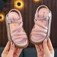 thumbnail image 3 of Mepaouo Toddler Girl Sandals Gladiator Strap Flat Fisherman Thong Cross Strappy Open Toe Beach Shoes, 3 of 6