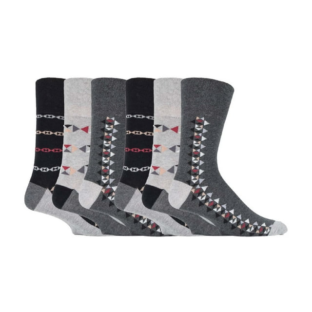 Gentle Grip - 6 Paires Chaussettes pour Hommes Gentle Grip Non Élastiques