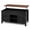 Black+Walnut/47.3in, variant on 40 in Lift Top Coffee Table with Storage Fluted Wood Coffee Table with Drawers & Hidden Compartment, Mid Century Modern Square Large Center Table for Living Room,Office, Reception