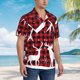 thumbnail image 3 of Fotbe Christmas Buffalo Plaid Camisa Hawaiana para Hombre Unisex – Camisa Casual de Verano con Botones de Manga Corta de Algodón y Lino,X-Large, 3 of 7