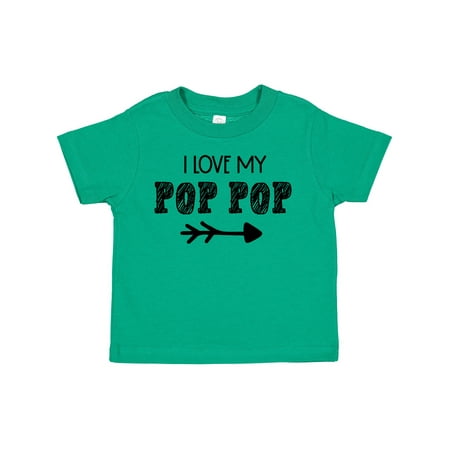 

Inktastic I Love My Pop Pop with Arrow Gift Toddler Boy or Toddler Girl T-Shirt