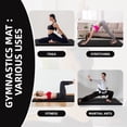 thumbnail image 5 of Signature Fitness 2ft x 6ft x 2in Folding Gymnastics Mat, 3-Panel Exercise Mat for Yoga, Tumbling, Stretching, Home Gym, PVC Leather + EPE Foam, Multiple Colors, 5 of 5