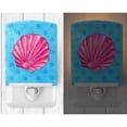 thumbnail image 2 of Caroline's Treasures BB8241CNL Pink Sea Shell Blue Polkadot Ceramic Night Light, Blue, 6x4x3", multicolor, 2 of 2