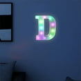 thumbnail image 7 of Colorful LED Marquee Letter Light with Remote Control, Multicolor Party Bar Alphabet Sign, Home Decoration Light Up Letter, PVC Letter with 16 Colors and 4 Modes for Bedroom, 7 of 7