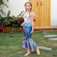 thumbnail image 2 of HAWEE Mermaid Dress for Girls - Mermaid Fancy Costume Halloween Princess Dresses for Girls 3-10 Birthday Gift, 2 of 9