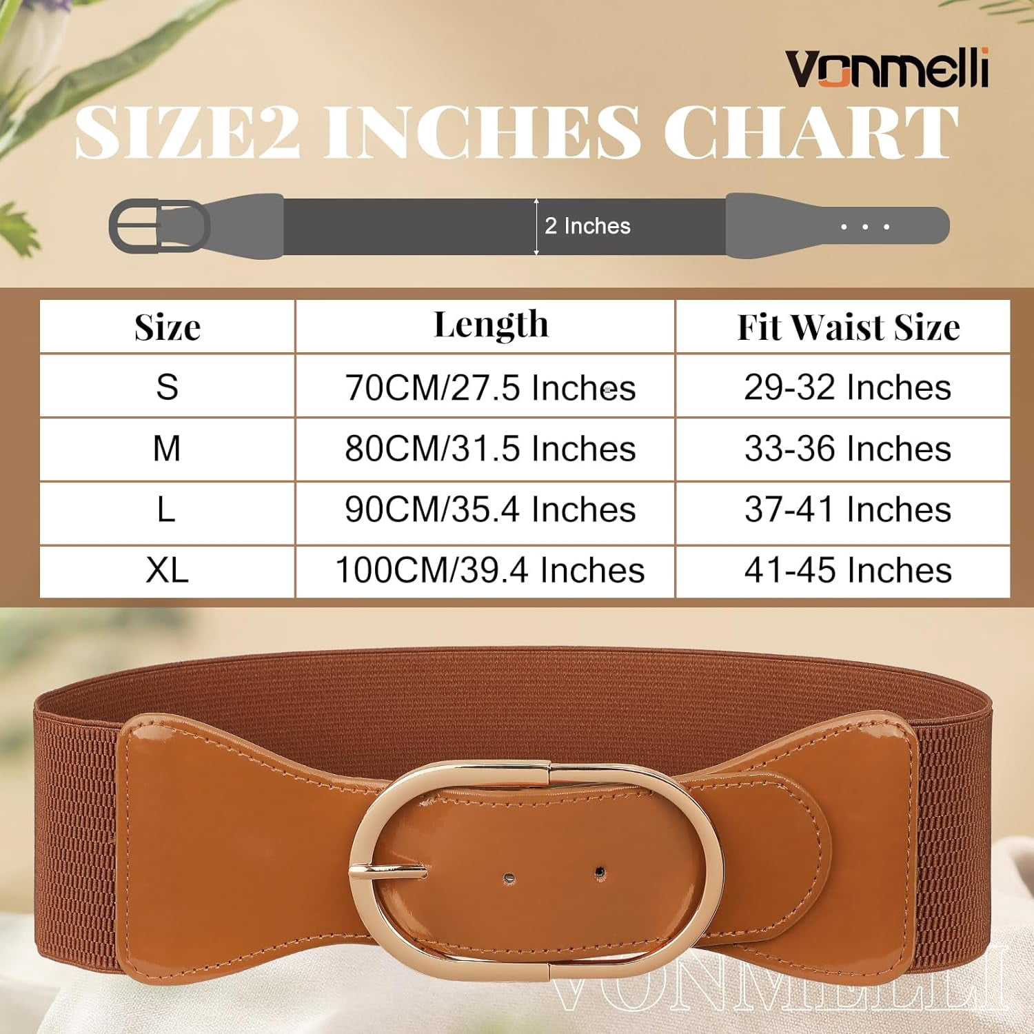 Vintage Wide Elastic Belt for Women