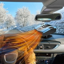 Vggrvlo Car Heater Portable 12V Car Heaters & Defroster 200W Fast Heating & Cooling Fan Plug In Car Heater for Windshield Defogger with 360° Rotary Car Heaters for Vehicle,Car,RV,SUV
