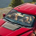 thumbnail image 3 of KUIFORTI Front Windshield Shade Cute Sloth Auto Sunshade for Car Truck SUV-Blocks UV Rays, 66.53" X 34.44" Auto Sun Visor Protector-Keeps Your Vehicle Cool, 3 of 6