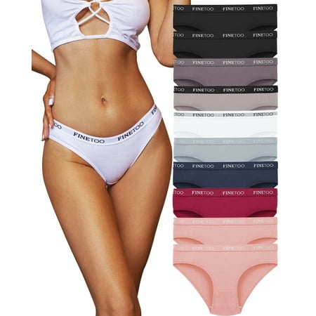 LEVAO Women's Bikini Panties Cotton Underwear, Plus Size High Cut String  Ladies Cheeky Underwear Multipack S-2XL