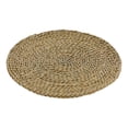 thumbnail image 2 of Puf redondo de paja con cojín de tatami para ventana salediza, tapete de suelo para yoga en casa, suministros para picnic, 2 of 14