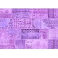 thumbnail image 1 of Ahgly Company Indoor Rectangle Patchwork Purple Transitional Area Rugs, 5' x 8', 1 of 4
