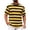 Yellow, variant on Men's Crewneck Striped T-Shirt Soft Elastic Cotton Tees Summer Casual Tops Big and Tall Size M-4XL Yellow
