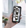 thumbnail image 5 of WIRESTER Shockproof Soft Rubber Cover Case for Apple iPhone 16 Pro 6.3" 2024, Retro Black Cassette Tape Hip Hop, 5 of 5