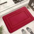 thumbnail image 7 of Shower Room Rug Bedroom Meander Carpet Floor Mats Bathroom Absorbent Mats Kitchen Foot Mats Wash Bathroom Rugs for Bath Tub and Shower Rug New Christmas Decorations for Home Style-H225, Red, One Size, 7 of 7