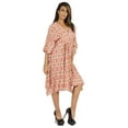 thumbnail image 2 of Moomaya Caftan Court pour Femmes, Robe de Nuit de Couverture, Robe Caftan, Manches Kimono, Tenue de Plage, 2 of 6