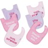 Gerber - Conversation Terry Cloth Bibs 6