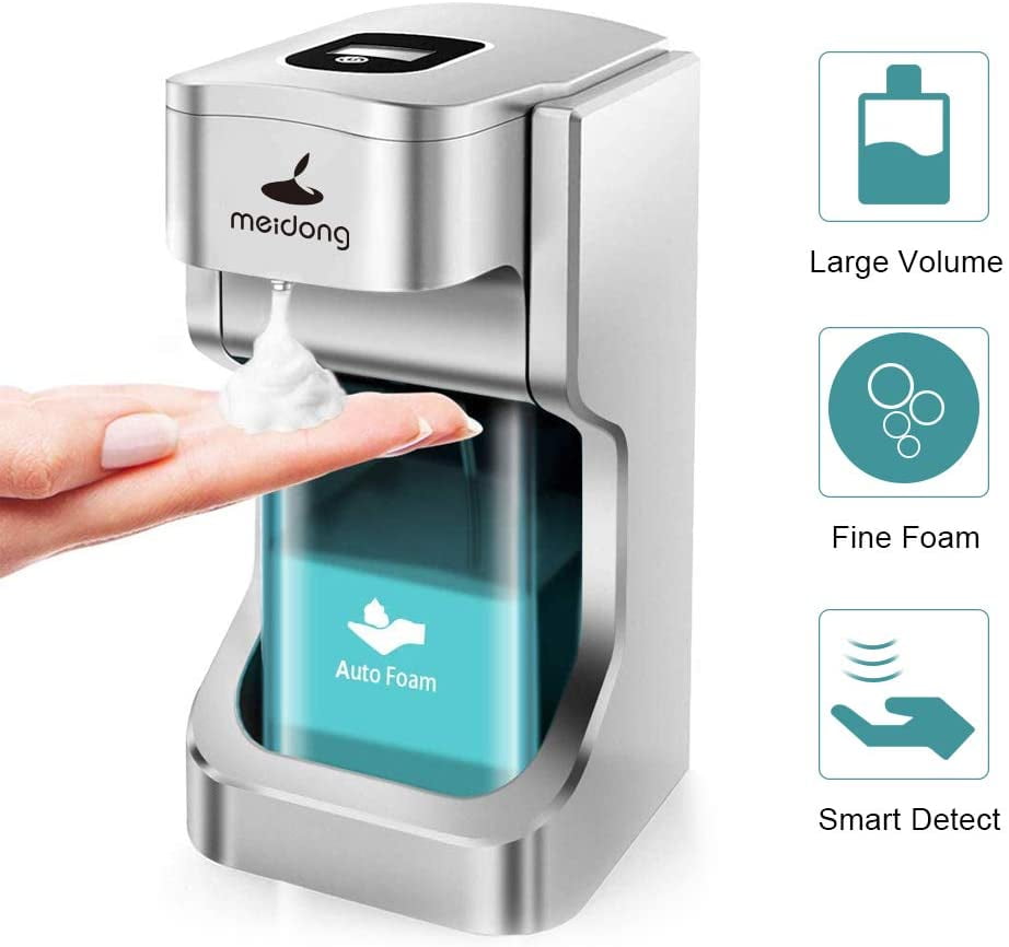 Automatic Foaming Soap Dispenser Touchless 500ml Large Capacity Foaming Soap Dispenser with Motion Sensor Automatic Hand Sanitizer Dispenser for Bathroom or Kitchen by TantivyBo