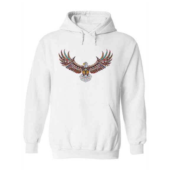 Eagle With Patterns Inside Hoodie Women -Image by Shutterstock, Female 3X-Large