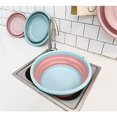 thumbnail image 4 of XISOBO Portable foldable silicone wash basin (blue powder, medium size), 4 of 5