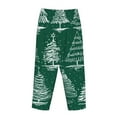 thumbnail image 5 of Junzan Christmas Trees Women'S Pajama Pants Drawstring Comfy Sleep Bottoms With Pockets, 5 of 9
