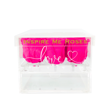 Hot Pink Love Jewelry Box - Medium