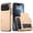 Gold, variant on Compatible with iPhone 14/15/16/17 /Plus/Pro/Max Case with Card Holder Dual Layer Heavy Duty Protective Shockproof Hidden Card Slot Slim Wallet Phone Case for Women&Men