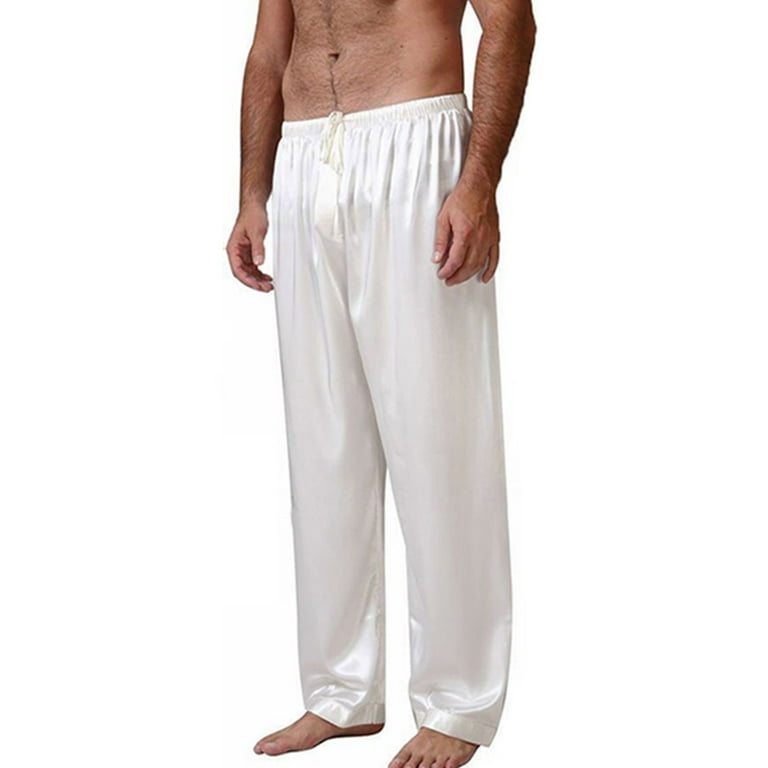 White silk pajama discount pants