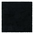 thumbnail image 3 of Unique Loom Infinity Shag Collection Area Rug - Jinko (8' Square Onyx Black), 3 of 7