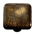 thumbnail image 1 of Hot Knobs HK4004-KA Metallic Gold Irid Square Glass Cabinet Knob - Aluminum Post, 1 of 1