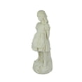 thumbnail image 2 of 3 Piece Alice in Wonderland, White Rabbit & Mad Hatter Antiqued White Solid Cement Statue Set, 2 of 5