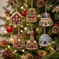 thumbnail image 6 of 6PCS Christmas Diamond Art Kits for Adults, Crafts Hanging Ornaments for Christmas Tree, Xmas Tree Decoration Diamond Art Christmas Ornaments & Pearl Art Ornaments, 6 of 7