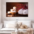 thumbnail image 2 of Elephant Stock Spa Wellness Essentials Wall Art - Horizontal Canvas Wall Art - Lobby Wall Decor - Wellness Canvas - Black And Brown Decor - 51" x 34", 2 of 8