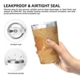 thumbnail image 5 of 12oz Conical Thermal Insulation Cup 4.9×3.2in With Straw No Odor Insulation Effect Is Good For Party Camping Picnic Travel Sandybrown Marble_1, 5 of 7