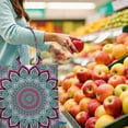 thumbnail image 2 of Abstract Artistic Zen Mandala Reusable Tote Bag - Machine Washable Spacious Shopping Bag, 2 of 6