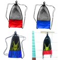 thumbnail image 1 of 2 uds Liviana, compacta, con cordón, de malla, bolsa de almacenamiento, bolsa de transporte, para buceo, snorkel, aletas de de natación, bol DYNWAVEMX Bolsa de malla de buceo, 1 of 8