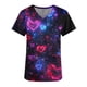 thumbnail image 2 of TaTaai Romantic Heart Print Women Scrub Blouse Premium Cotton Regular Fit Short Sleeve V Neck Functional Pocket Non See Through Nurse Work Daily Wear Gift, 2 of 5