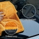 thumbnail image 3 of Toalla de microfibra Greenfound para secar coches, 1000 g/m², 45 x 60 cm, color amarillo y gris, 3 of 7