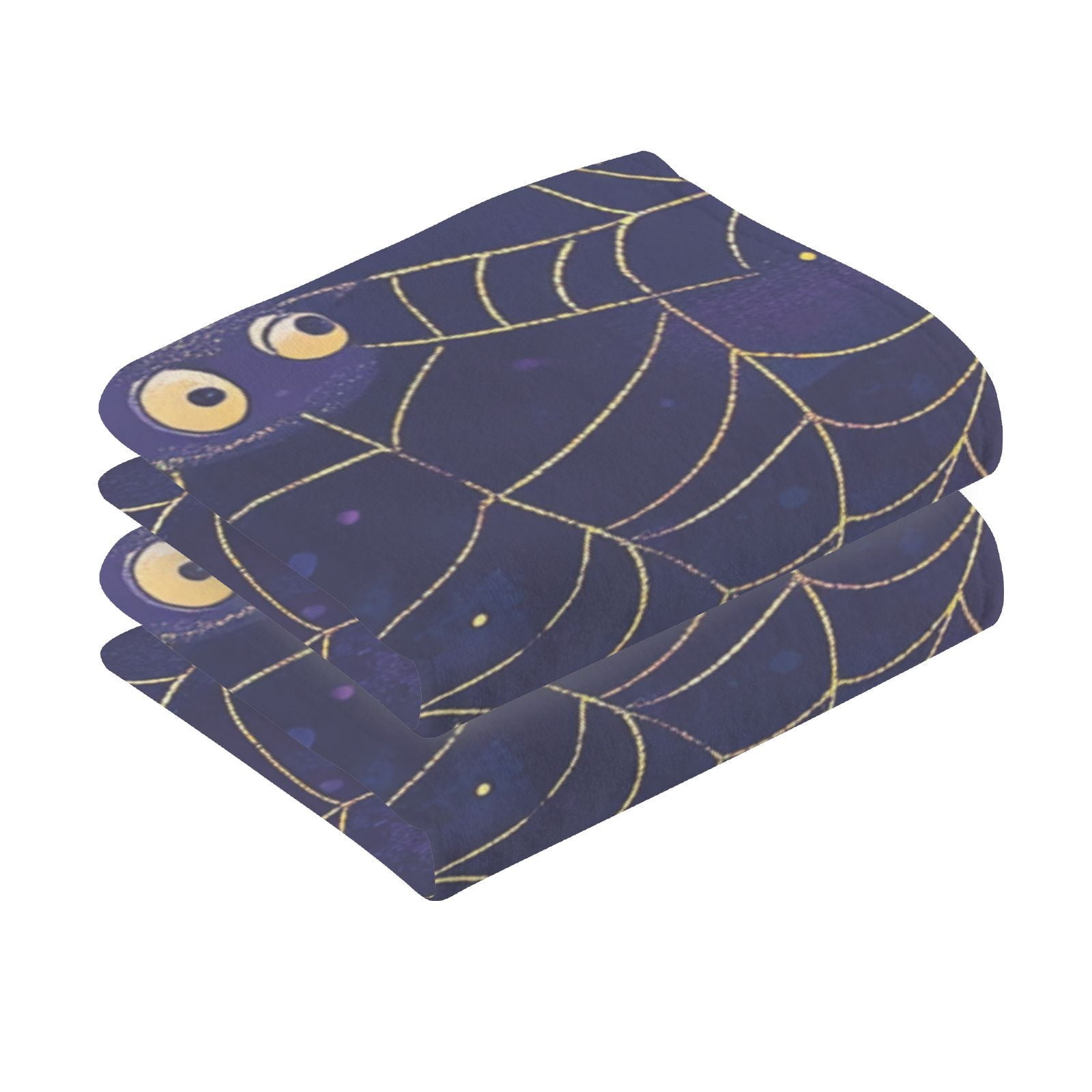 Spiders Webs Hand Towels Cotton Bath Towels Large Face Towels Absorbent for Bathroom 2 Packs