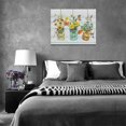 thumbnail image 2 of Bathroom Decor Wall Art Rustic Floral Pictures Wall Decor Botanical&nbsp;Flower Relax Soak Unwind Bathroom Sign Canvas Prints Painting Modern Home Framed Artwork for Living Room Bedroom 16"x12", 2 of 6