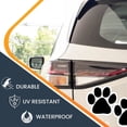 thumbnail image 2 of Magnet Me Up Black Pawprint Magnet Decal, 2 Pack, 5 Inch, Vinyl Automotive Magnet, 2 of 7