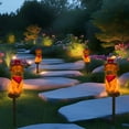 thumbnail image 5 of sruoe Solar Garden Lights, 2 PC Solar Lights Outdoor Decor, Solar Stake Lights, Solar Landscape Lights, Solar Lawn Ornaments, Flower Outdoor Lights for Yard Holiday Party Decoration, 5 of 6