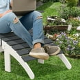 thumbnail image 7 of Aoodor Outdoor Adirondack Ottoman, HDPE Patio Foot Rest, All Weather Foot Stool for Adirondack Chair - Gray, 7 of 7