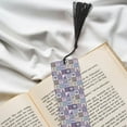 thumbnail image 6 of Kdxio Lavender Flowers Print Metal Tassel Bookmarks,Perfect Gift for Art Lovers and Bookworms Metal Bookmarks for Women, 6 of 8