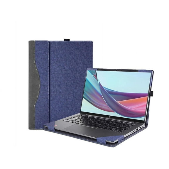 Laptop Case Cover for 14 inch HP Elitebook 645 G9 G10 & HP EliteBook 640 G9 G10 Sleeve,PU Leather Notebook PC Sleeve Protective Bag Accessory with Pencil Holder