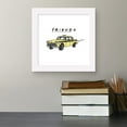 thumbnail image 3 of Gallery Pops Friends - Illustrated Taxi Wall Art, White Framed Version, 12" x 12", 3 of 5