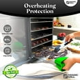 thumbnail image 2 of Magic Mill Food Dehydrator Machine (7 Stainless Steel Trays) With Digital Adjustable Timer | Temperature Control | Keep Warm Function | Dryer for Jerky, Herb, Meat, Beef, Fruit and To Dry, 2 of 7